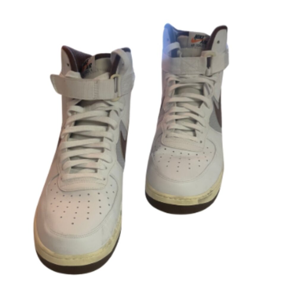 Men’s Nike Air Force 1 High '07 Vintage White/Brown, Size 14 - Picture 5 of 7